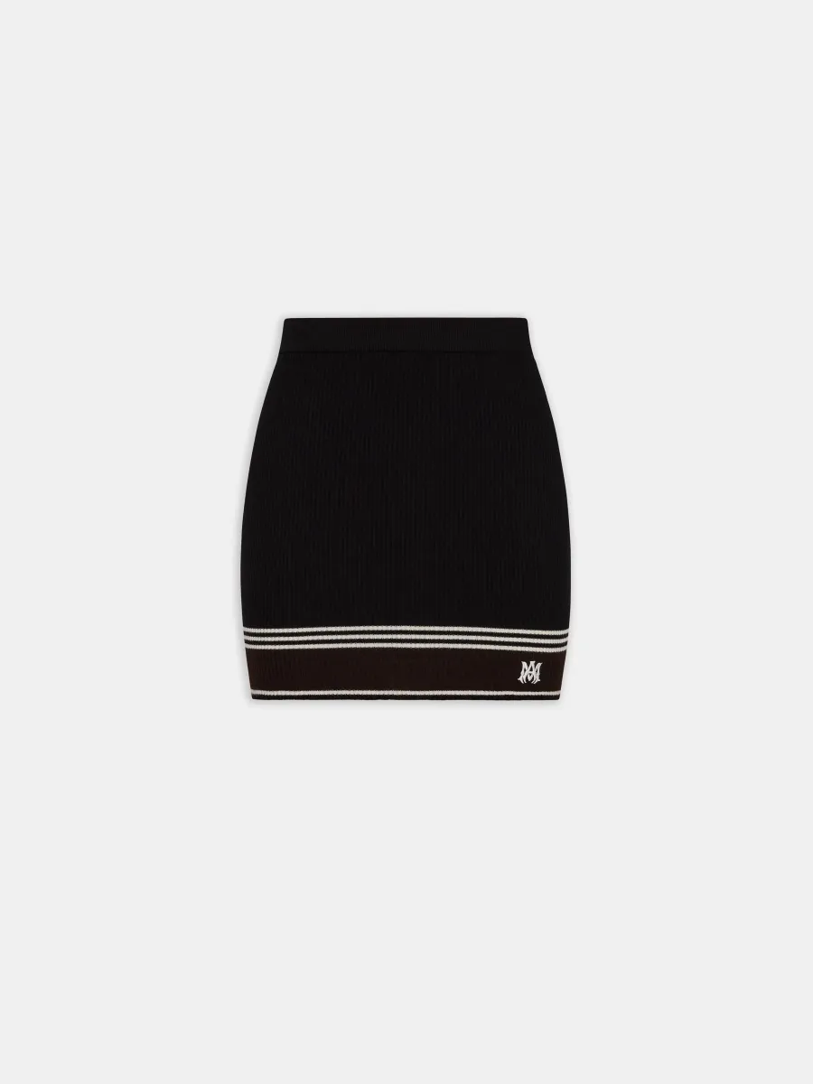 WOMEN - WOMEN'S MA STRIPE MINI SKIRT - Black
