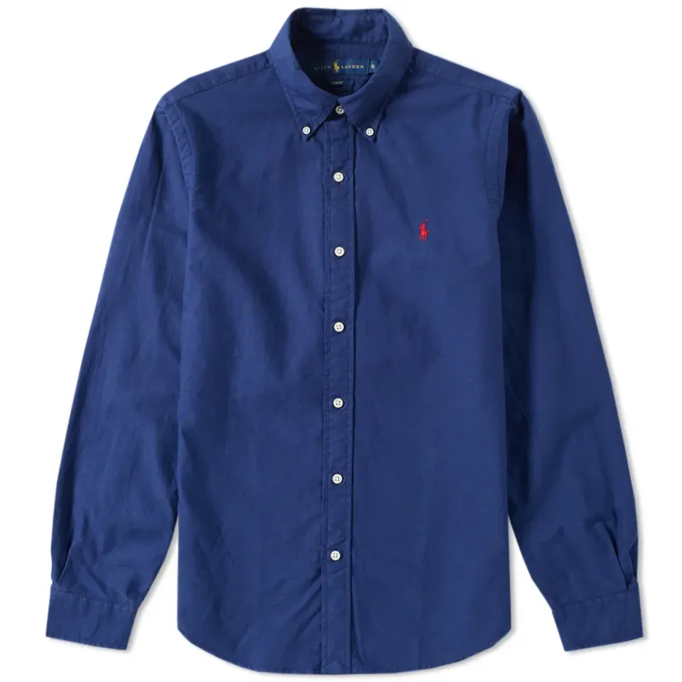 Slim Fit Garment Dyed Oxford Shirt