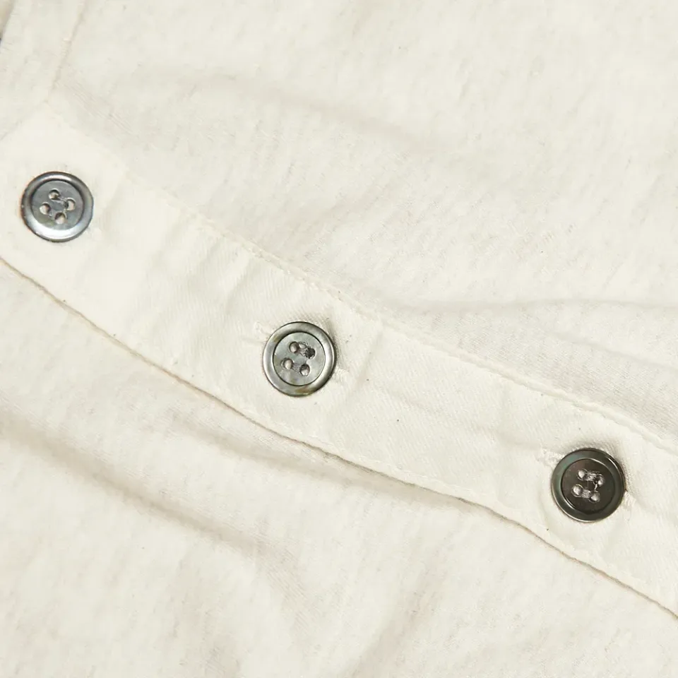 Solid Long Sleeve Henley Tee
