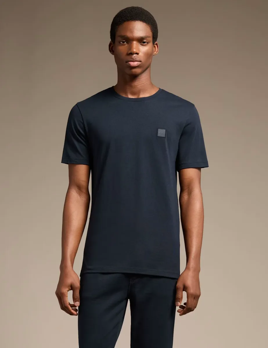 Tales Pure Cotton Logo T-Shirt Navy