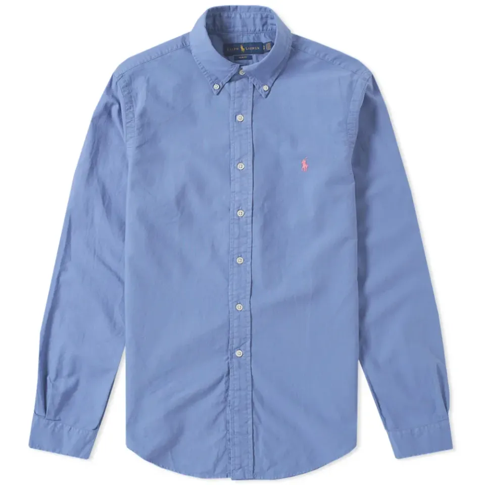 Slim Fit Garment Dyed Oxford Shirt