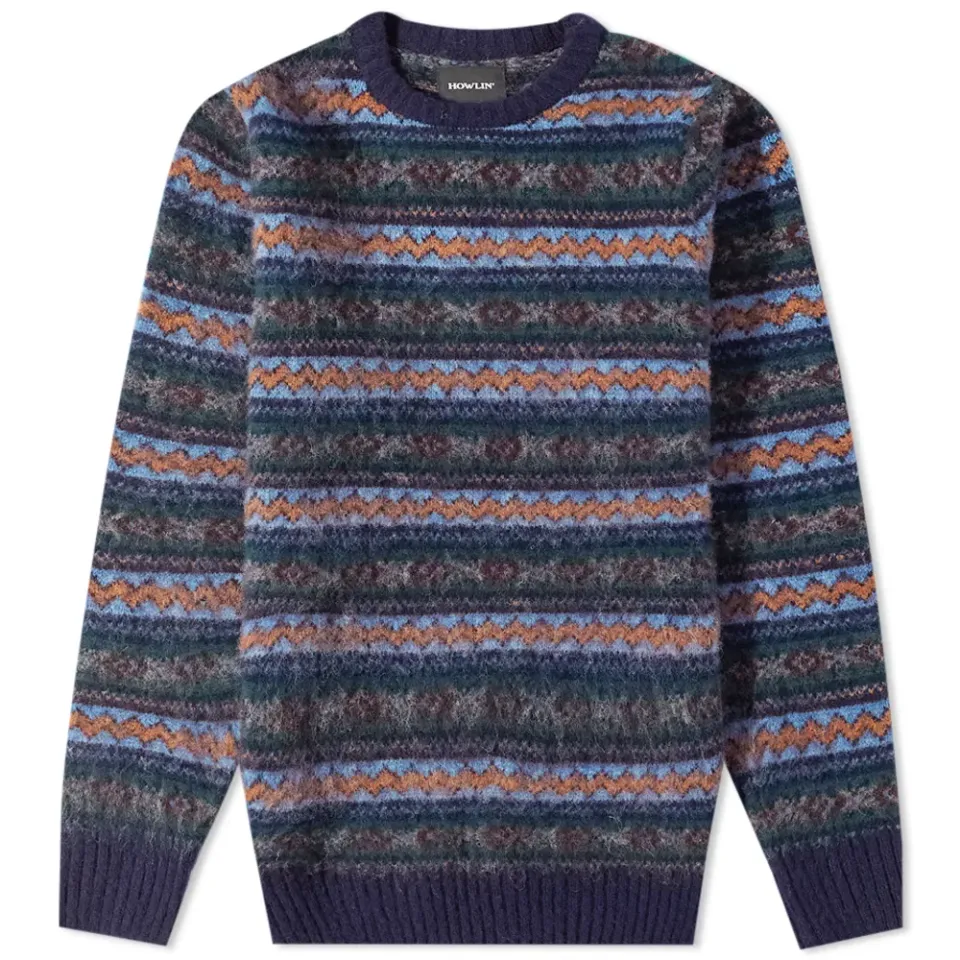 Howlin' A Day in the Wool Fair Isle Crew Knit