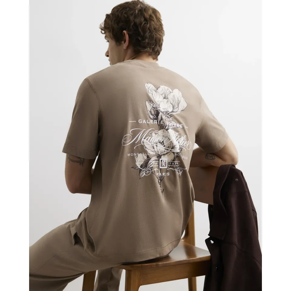 Regular Fit Cotton Floral T-Shirt