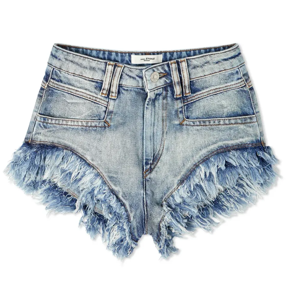 Isabel Marant Etoile Eneidao Denim Hot Pants