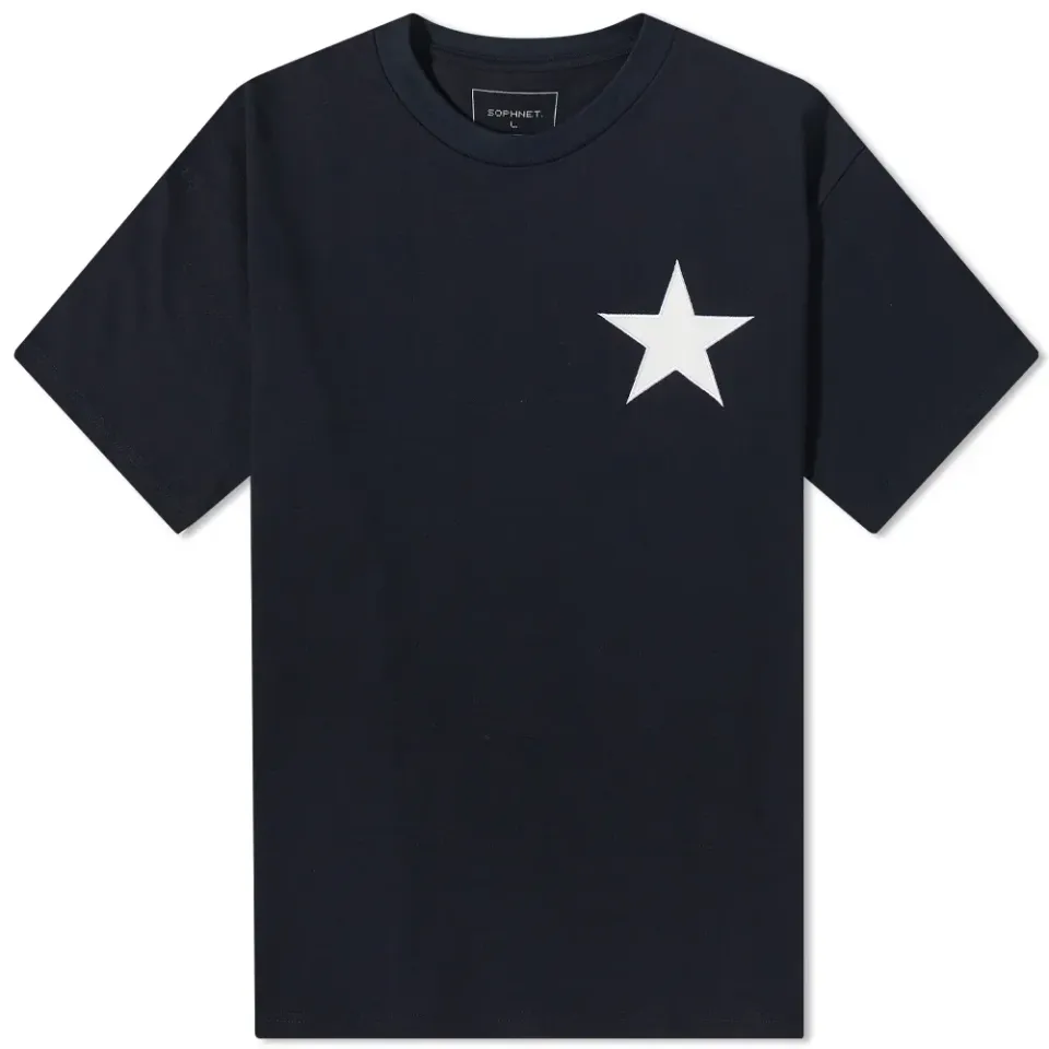 SOPHNET. Star Patch Crew Neck Tee