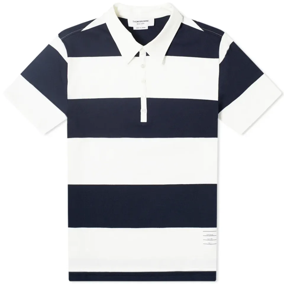 Rugby Stripe Short Sleeve Polo