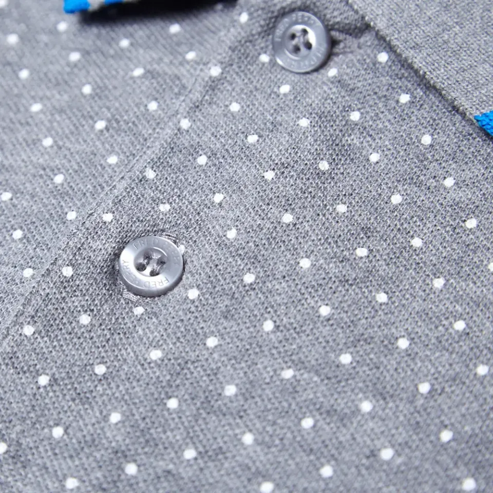 Fred Perry Hem Bound Polka Dot Print Polo