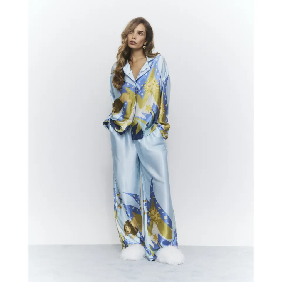 Satin Astrology Pyjama Set