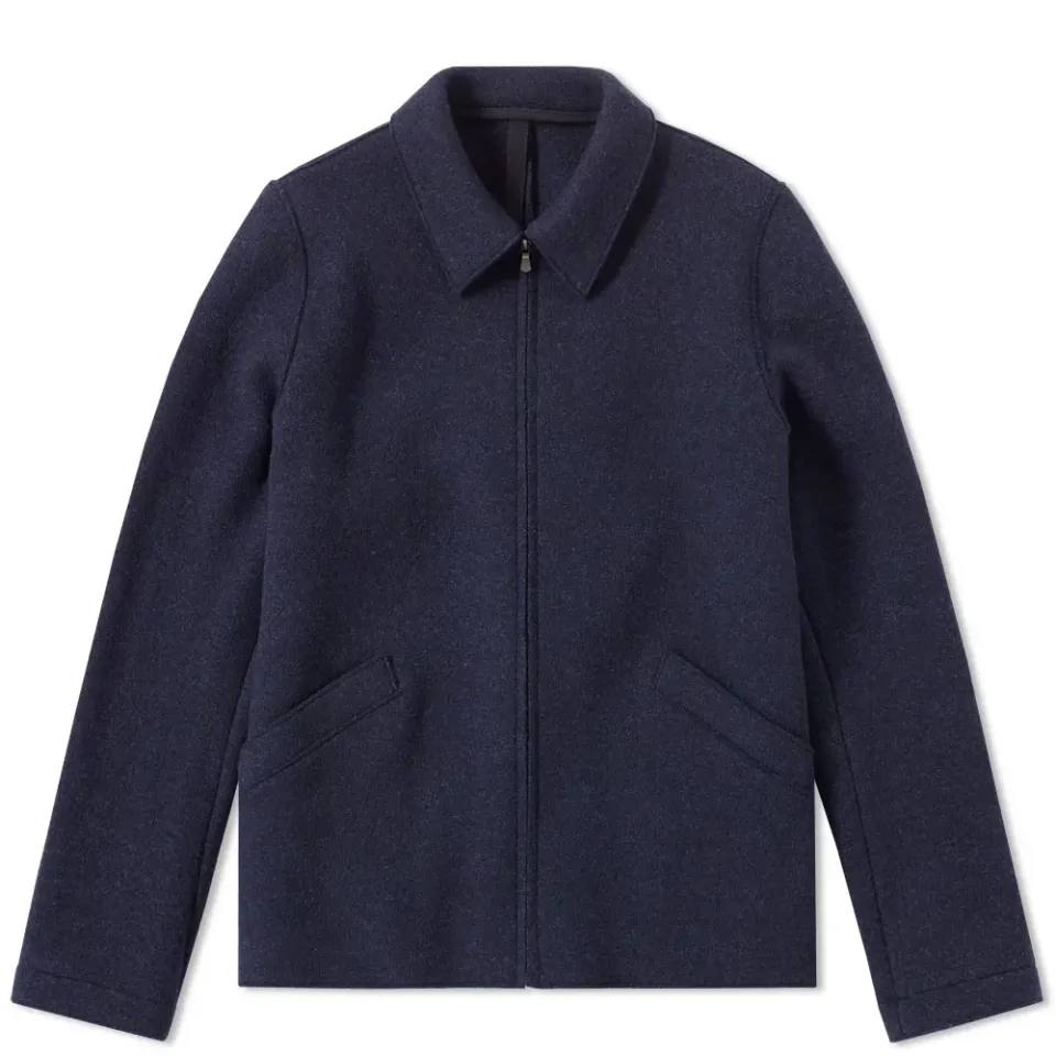 Harris Wharf Military Felt Aviator Jacket