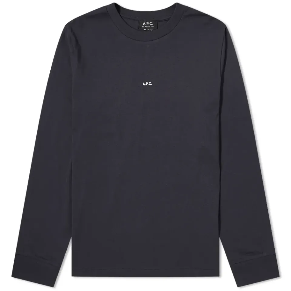 A.P.C. Long Sleeve Chris Logo Tee
