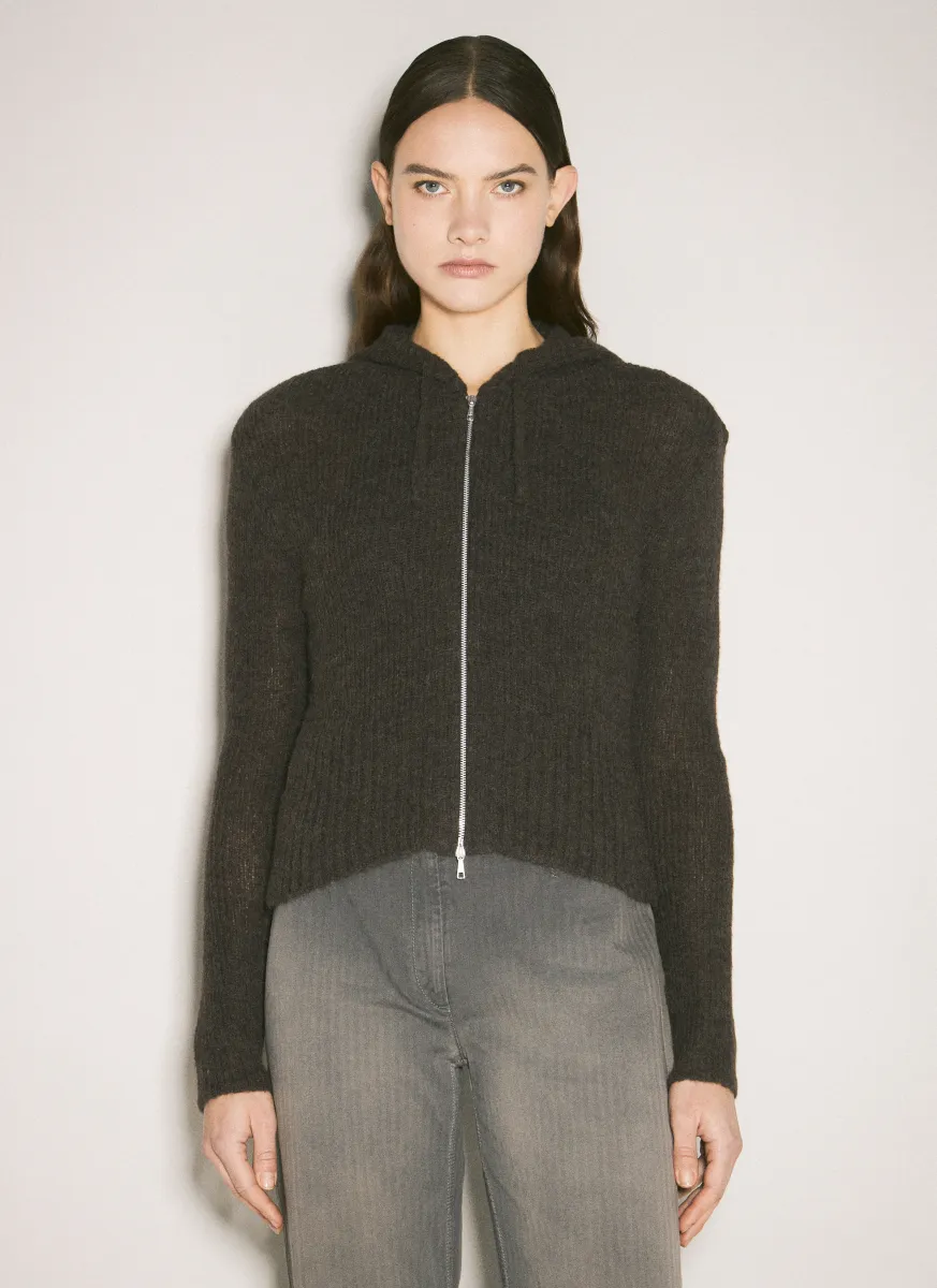 Compact Hooded Cardigan