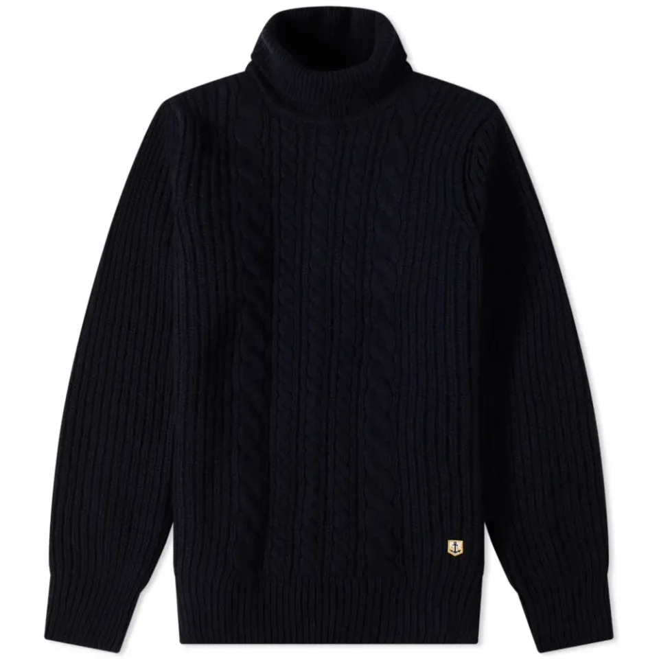 Cable Roll Neck Knit