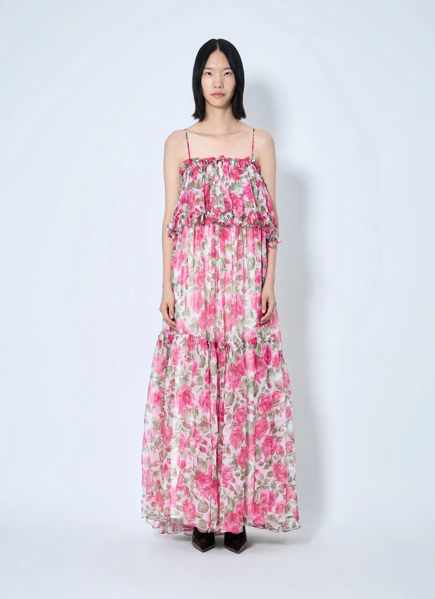 Long Silk Muslin Dress