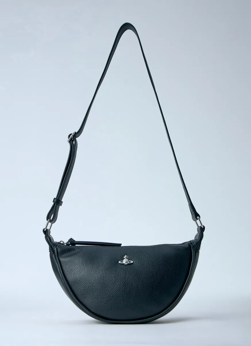Half-Moon Leather Shoulder Bag