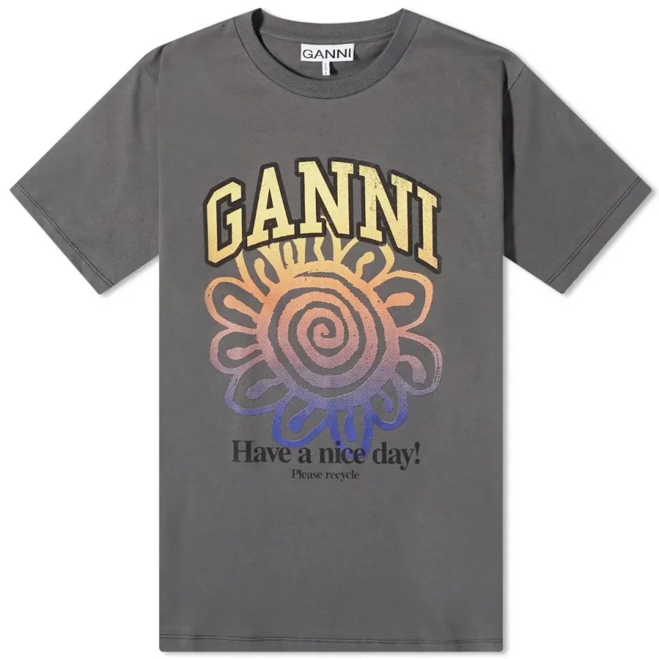 Basic Jersey Flower Relaxed T-Shirt
