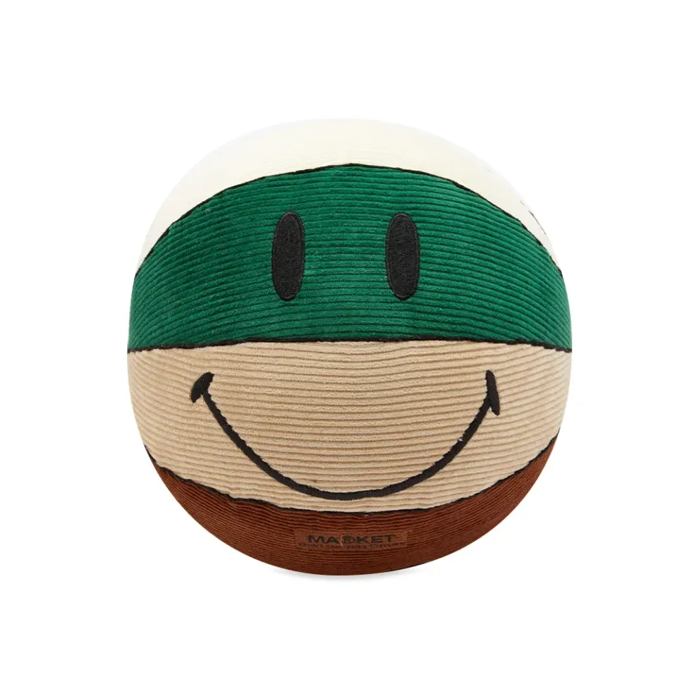 Smiley Cord Plush Basketball