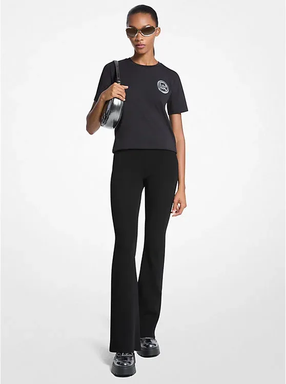 Logo Charm Cotton Jersey T-Shirt