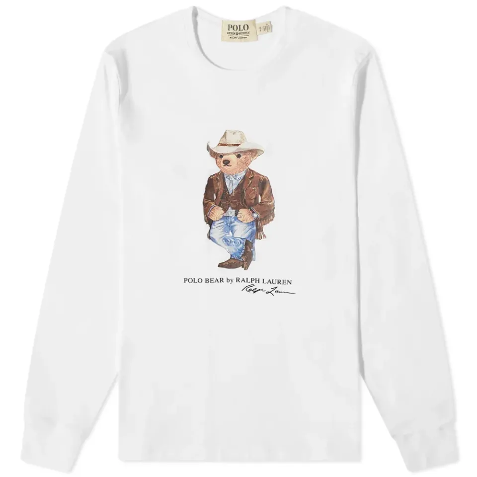 Long Sleeve Cowboy Bear Tee
