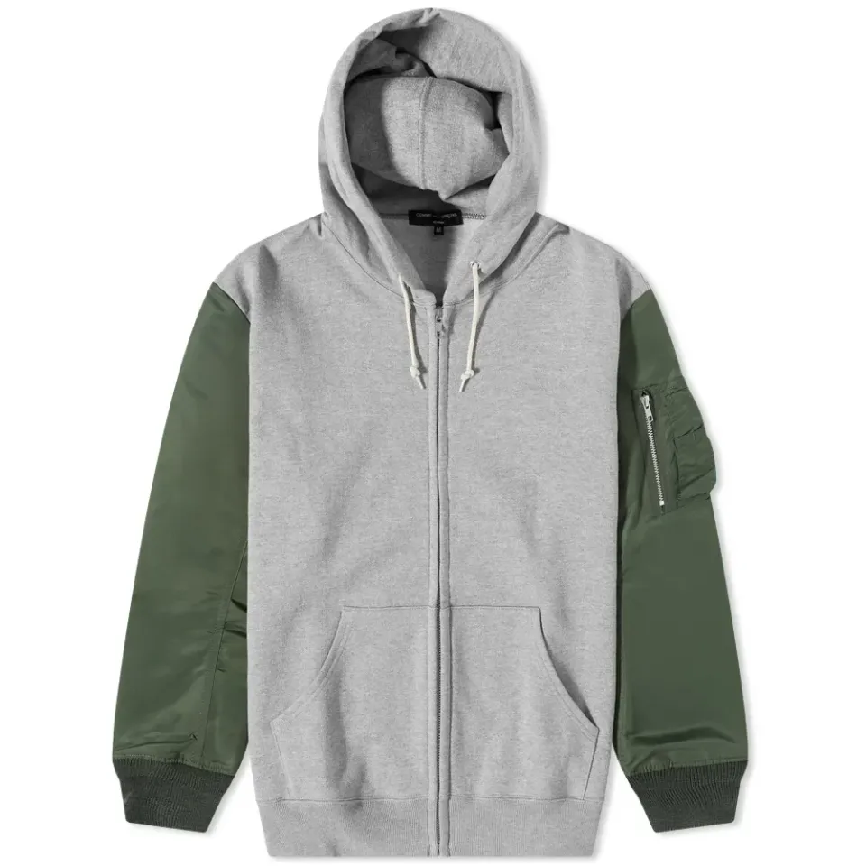 Ma1 Sleeve Zip Hoodie