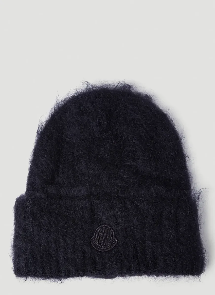 Fuzzy Knit Beanie Hat