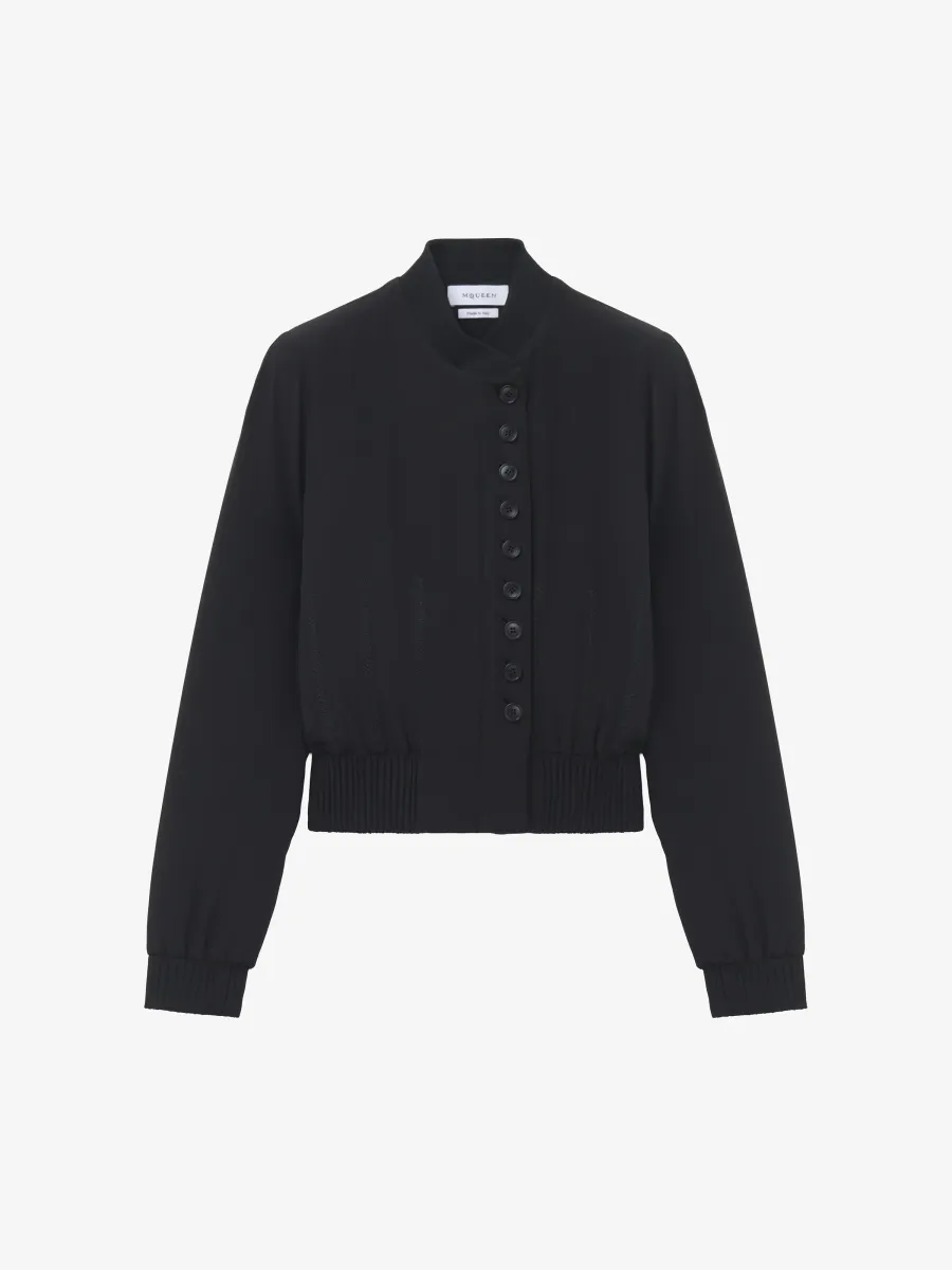 Silk Bomber Jacket