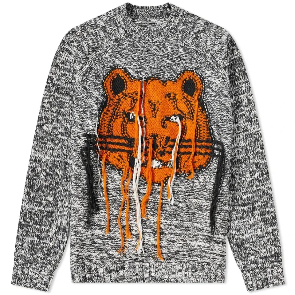 K-Tiger Intarsia Knit Crew