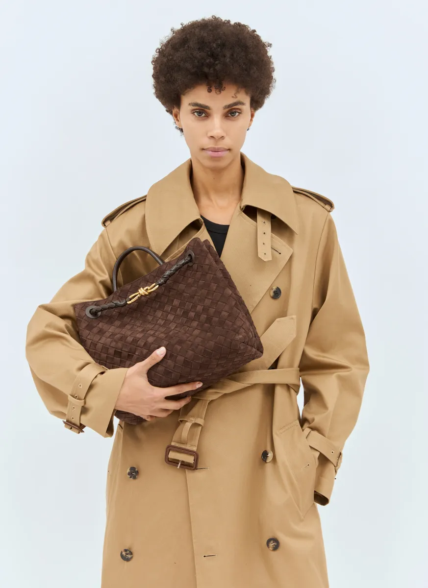 Medium Andiamo Suede Handbag