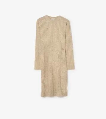 Wool Cashmere Dress in Hamper beige
