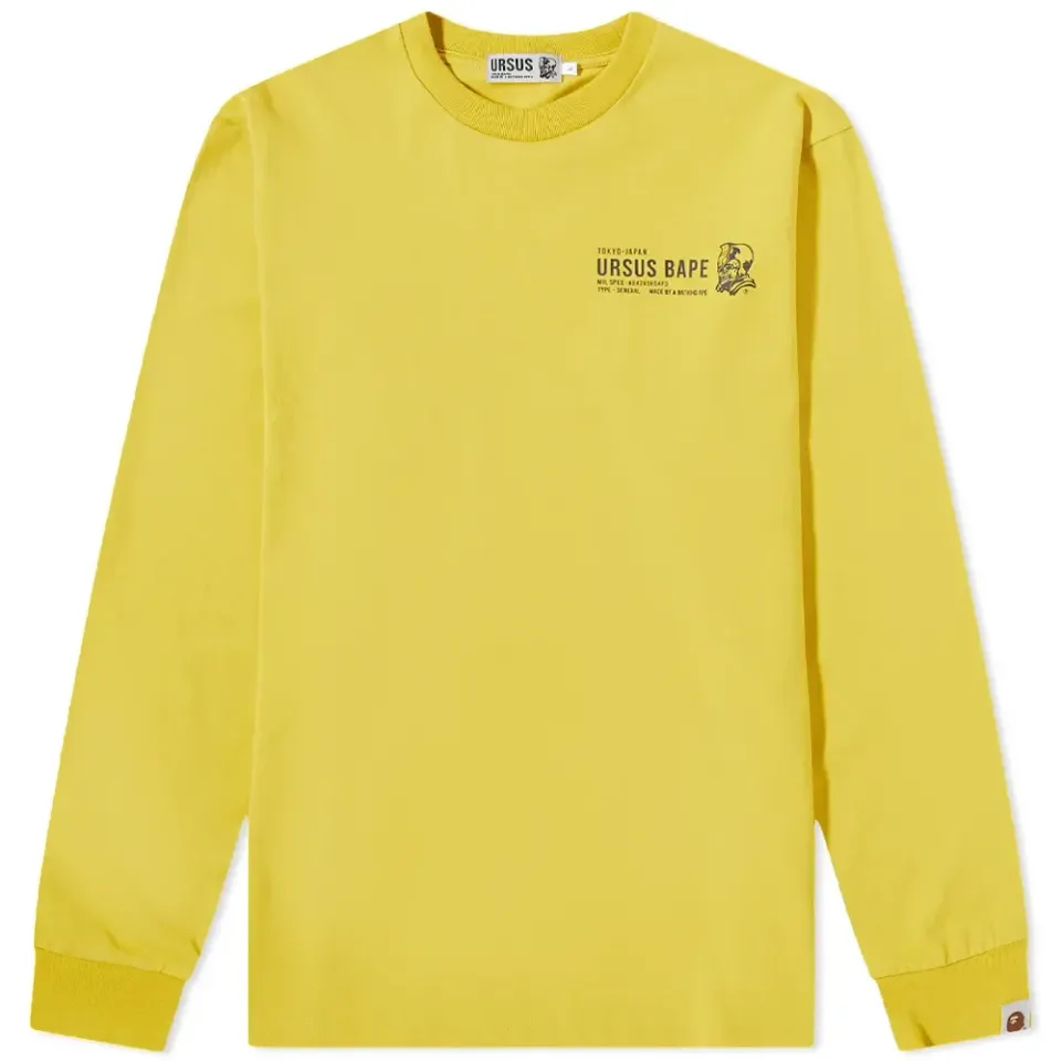 BAPE Long Sleeve Ursus Camo Tape T-Shirt