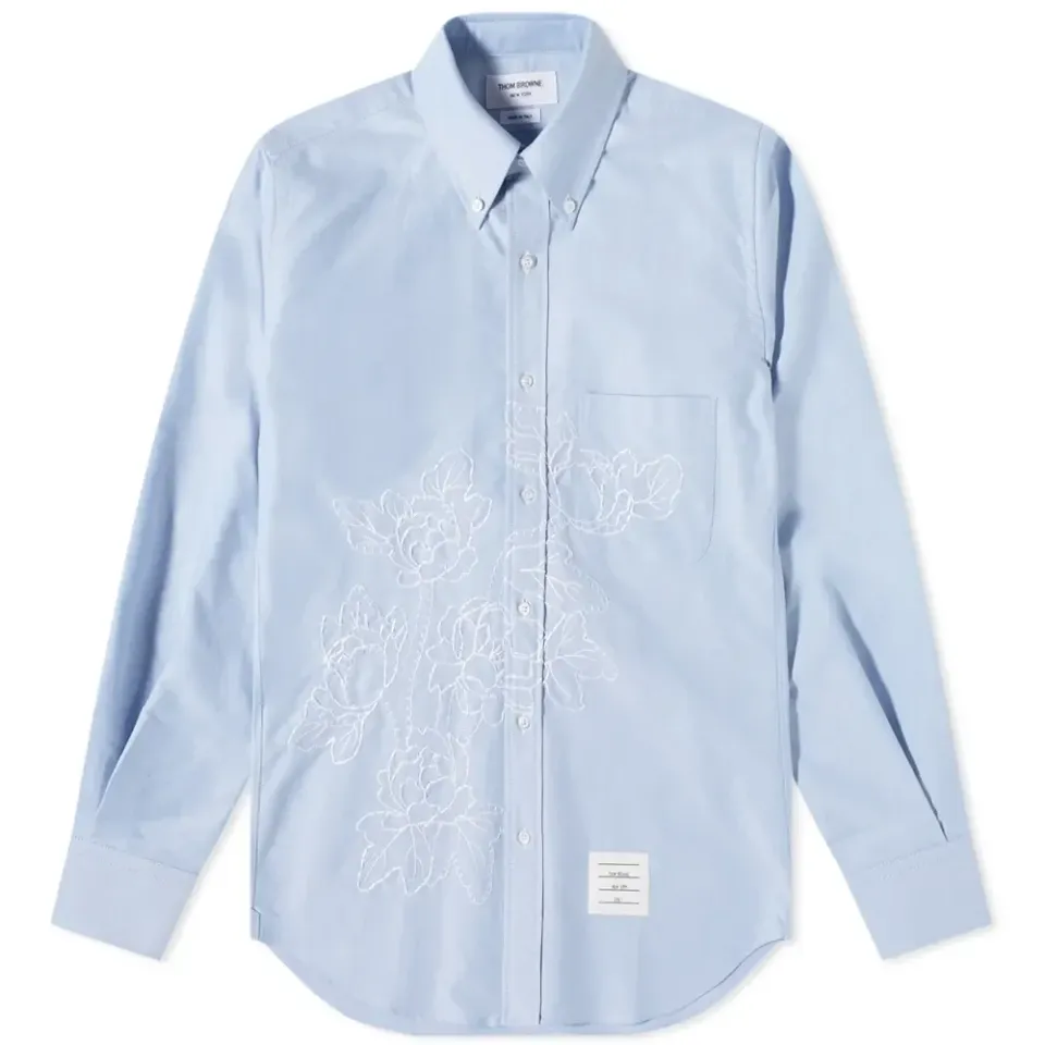 Floral Stitch Oxford Shirt