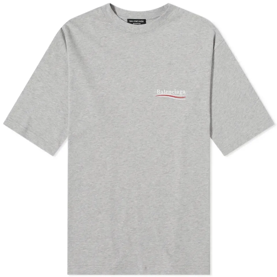 Oversized Political Campaign Logo T-Shirt