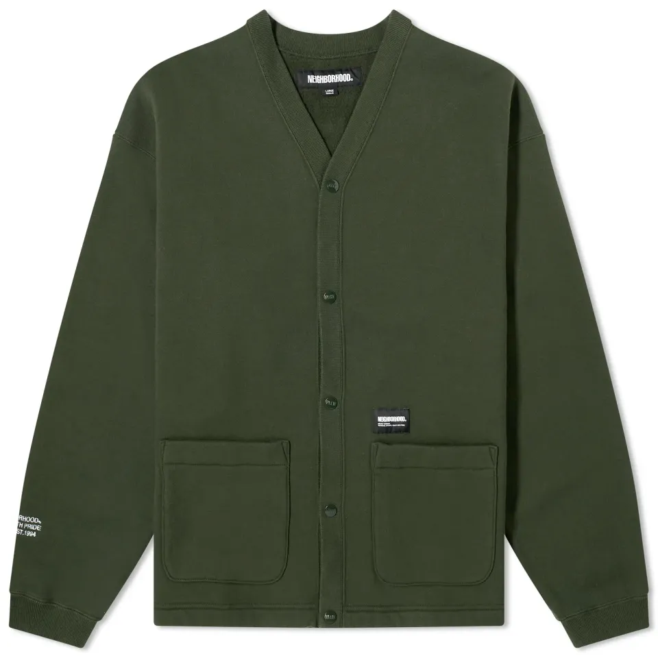 Plain Sweat Cardigan