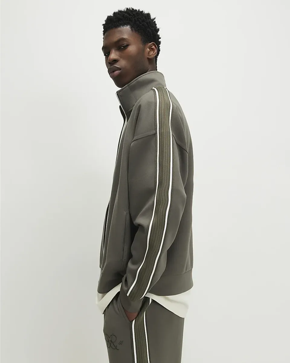 Oversized Fit Monogram Tracksuit Jacket