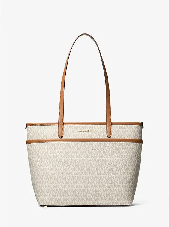 Marlowe Medium Signature Logo Pocket Tote Bag
