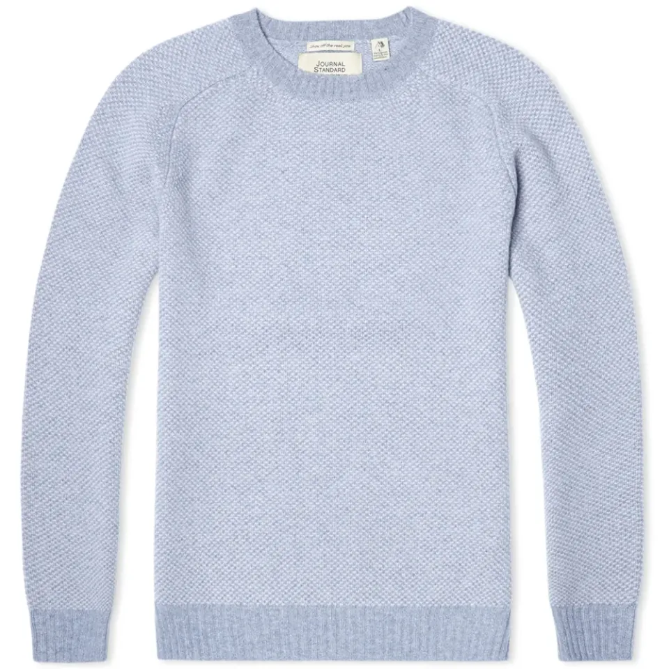 Dappled Weave Crew Neck Sweater