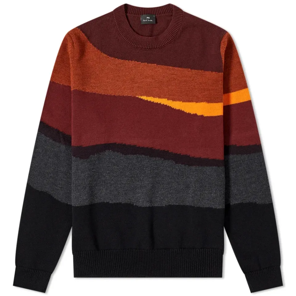 Zig Zag Intarsia Knit