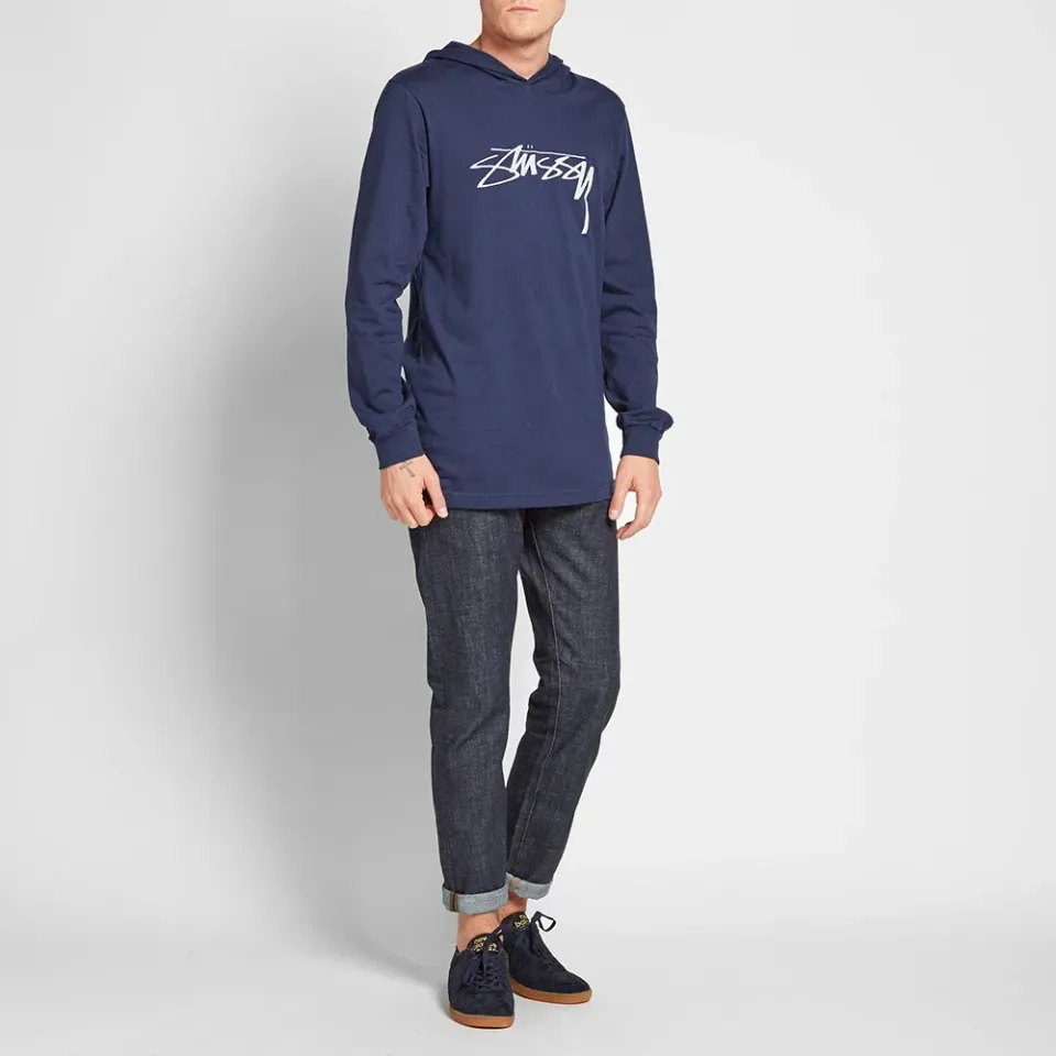 Long Sleeve Hooded Smooth Stock Tee