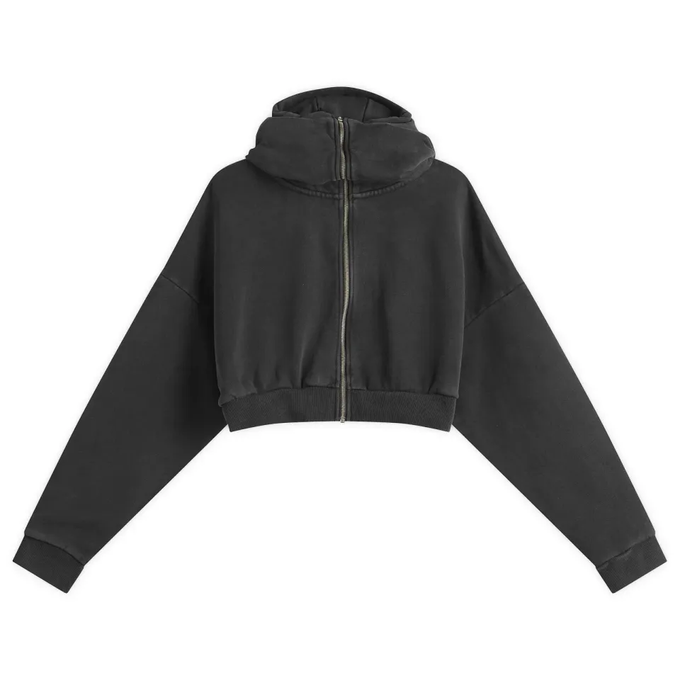 Cropped Full Zip Hoodie