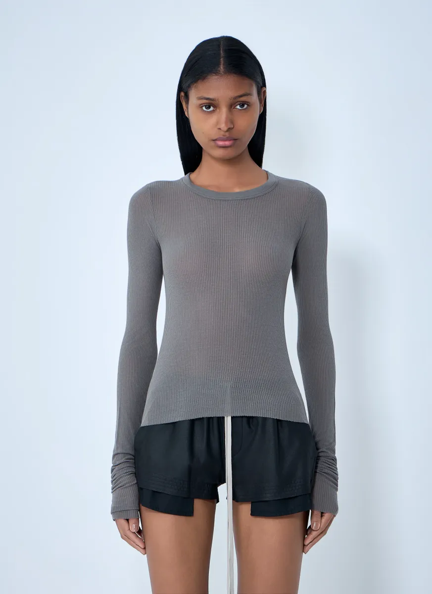 Ribbed Long Sleeve T-Shirt