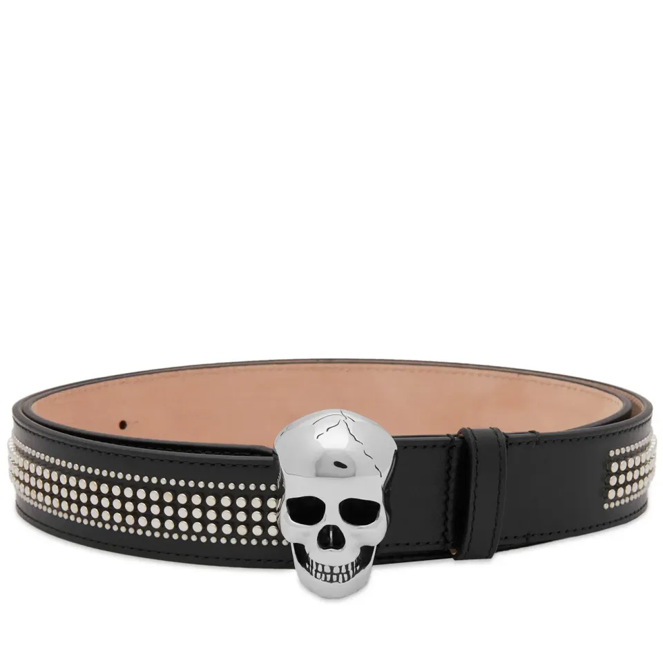 3D Skull & Studs Belt