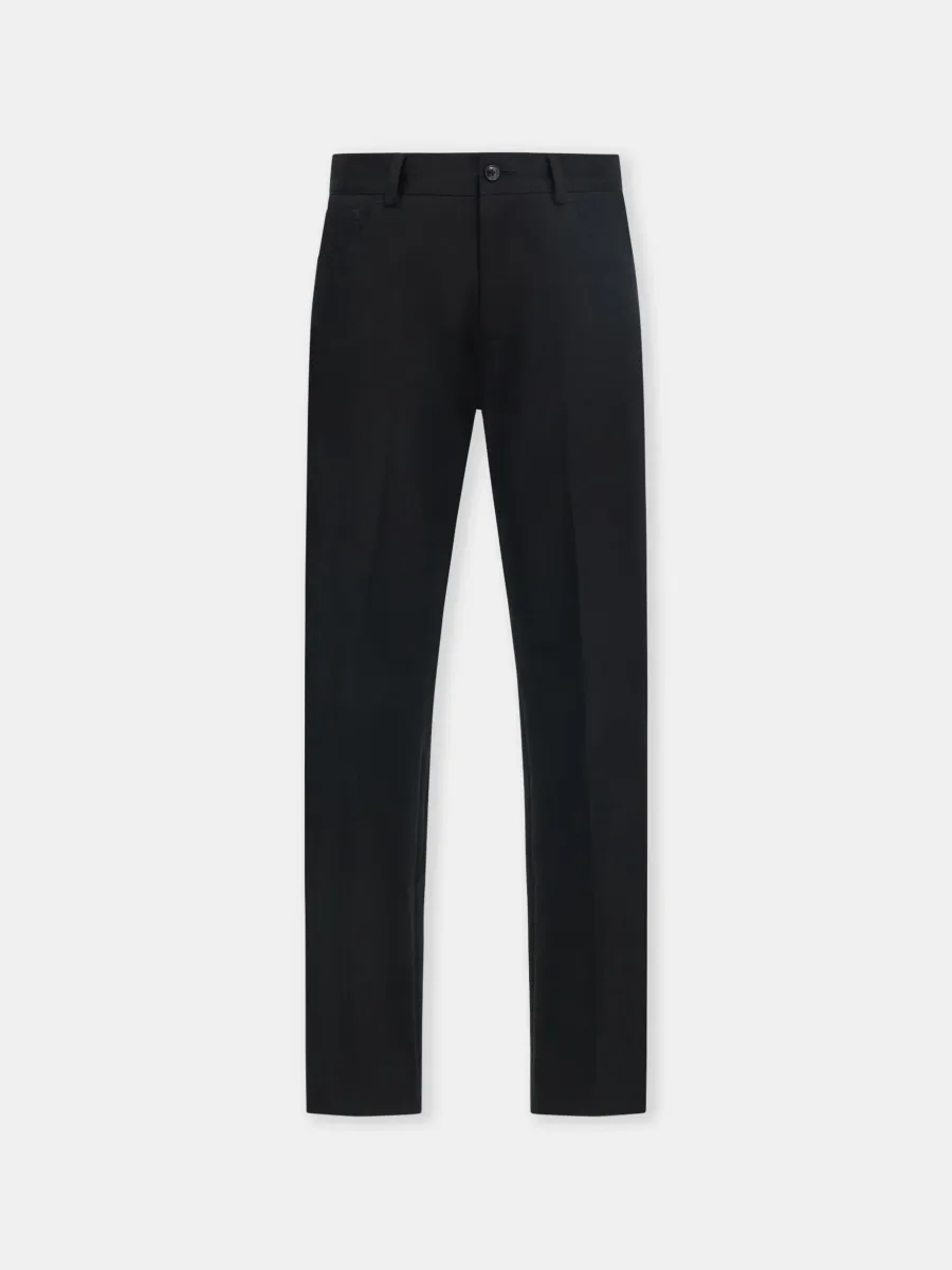 TWILL BOOTCUT PANT - Black