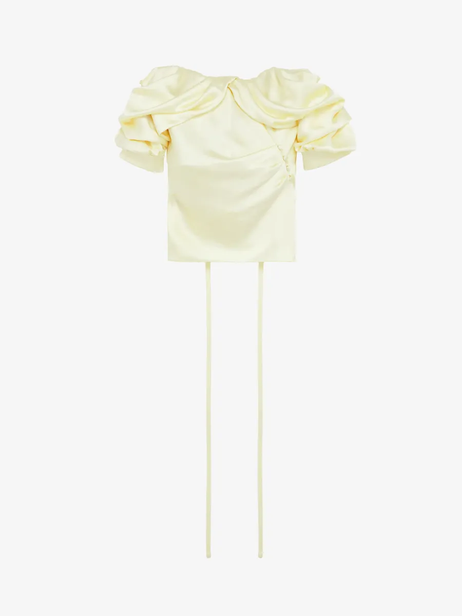 Off-the-shoulder Draped Top