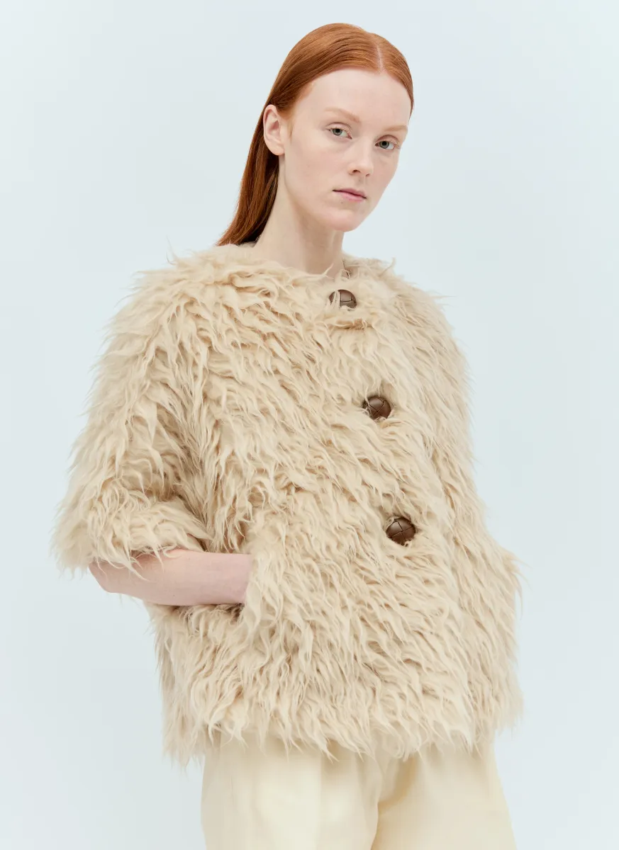 Long-Haired Wool Cape