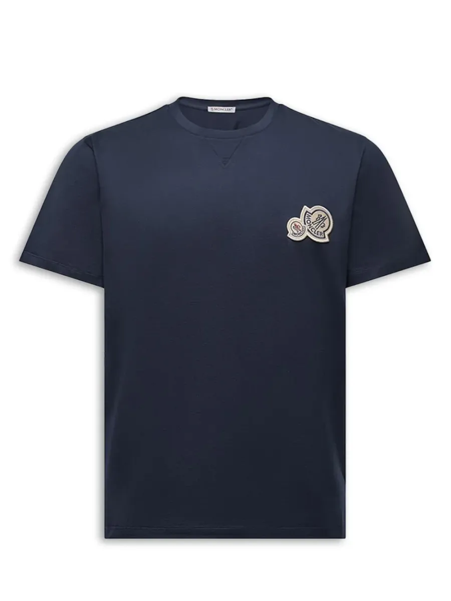 Men Logo Patch T-Shirt Black