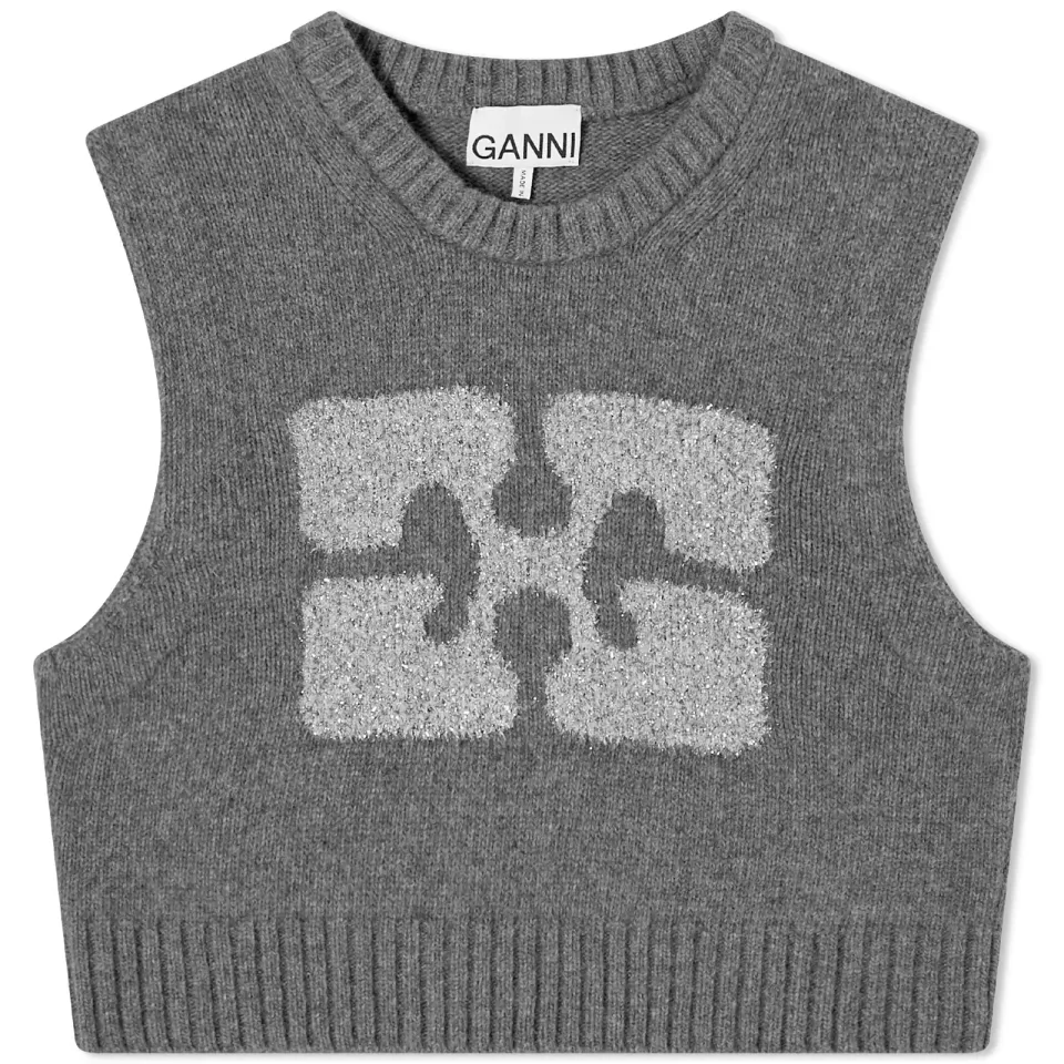 Graphic Crop Vest