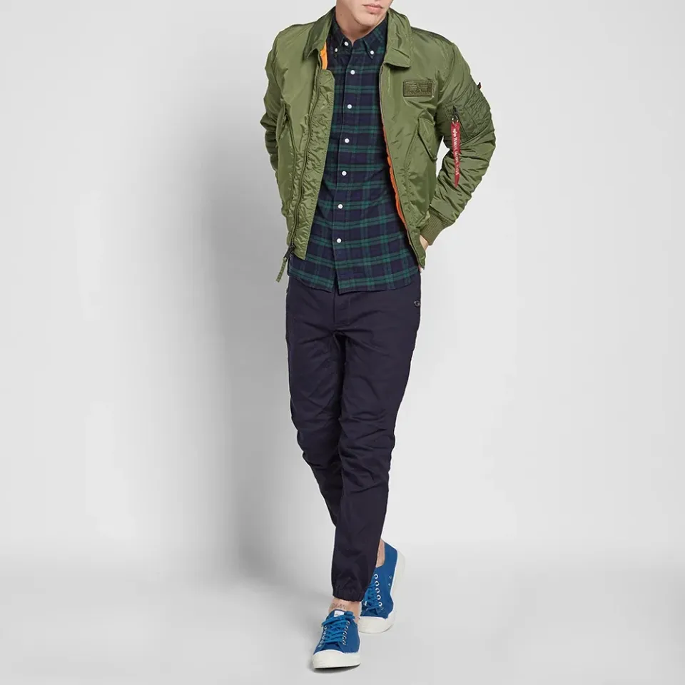Button Down Flannel Check Shirt