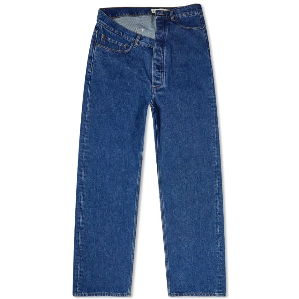 Classic Asymmetric Waist Jeans