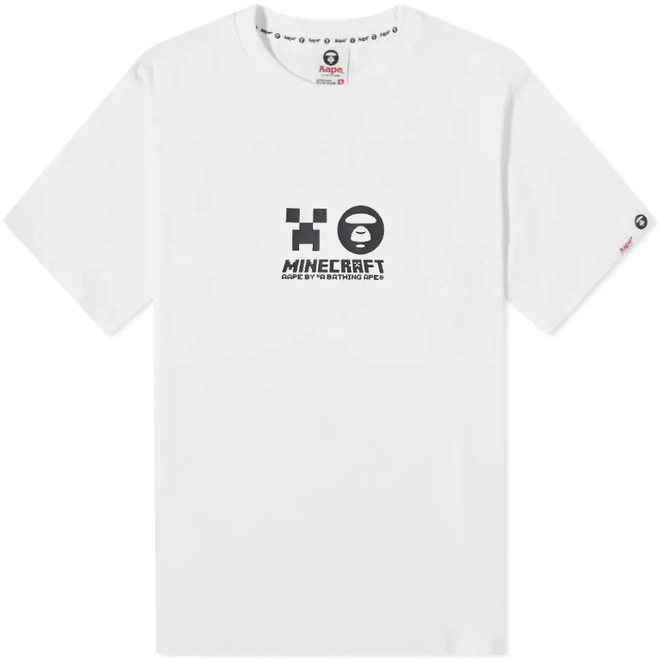 AAPE x Minecraft Apes And Planet Earth Tee
