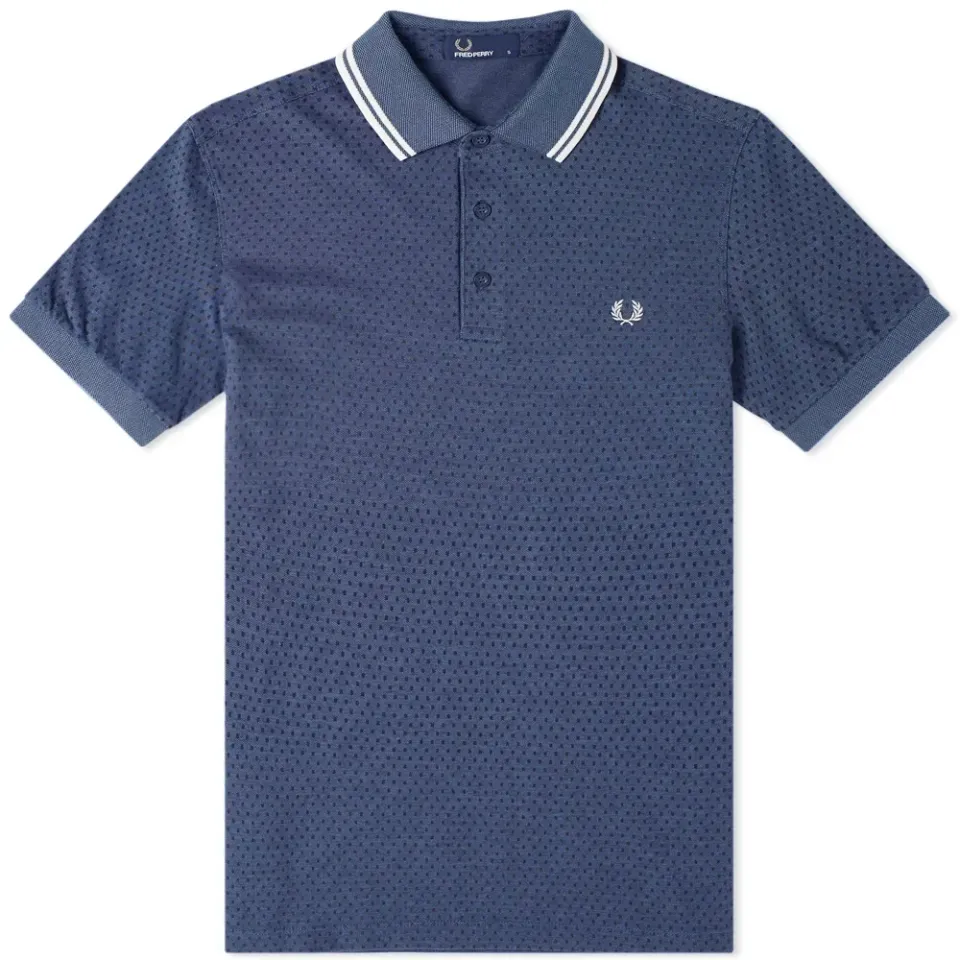 Fred Perry Geometric Print Pique Polo