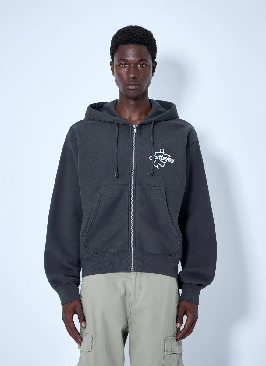 Surf Size Dyed Zip Hoodie